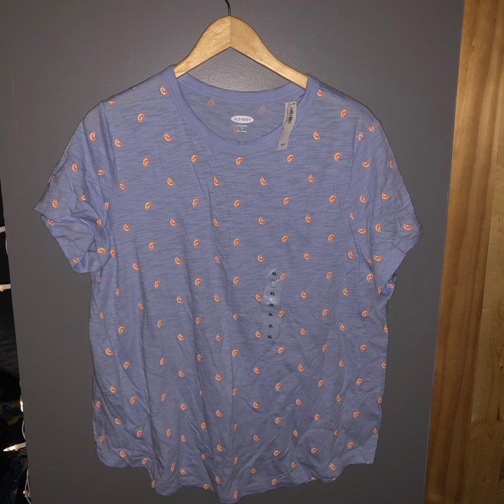 Patterned Blue Shirt